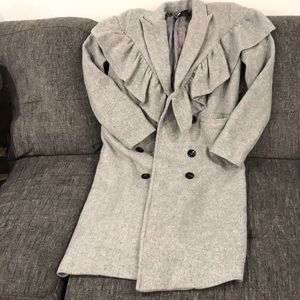 Light grey wool suit jacket